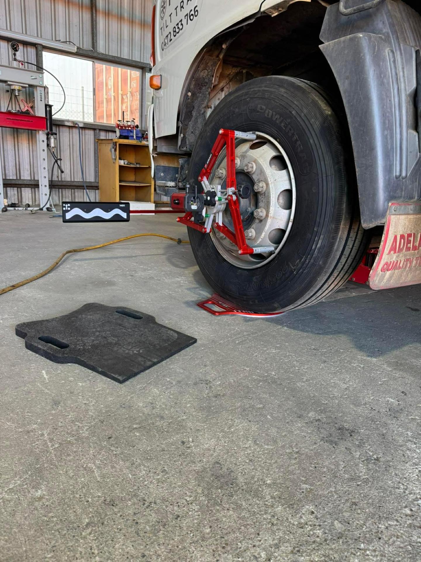 Truck wheel alignment service in Rockhampton by Offset Industries