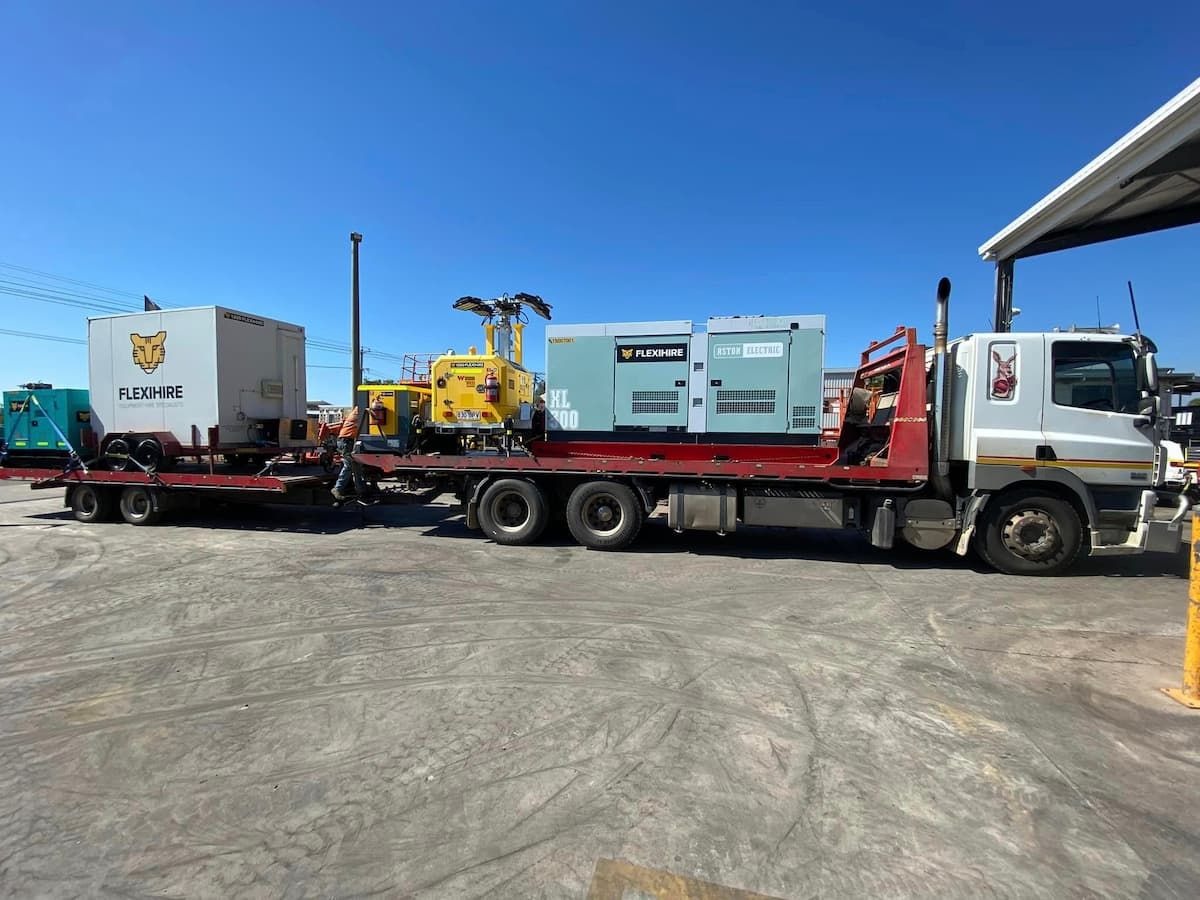 Offset Industries tilt tray loaded and ready for transport in Central Queensland